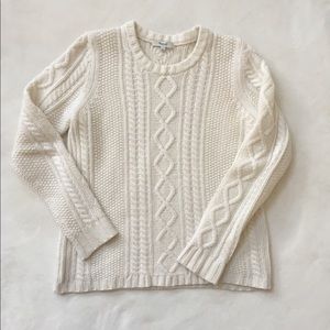 Madewell cable knit sweater